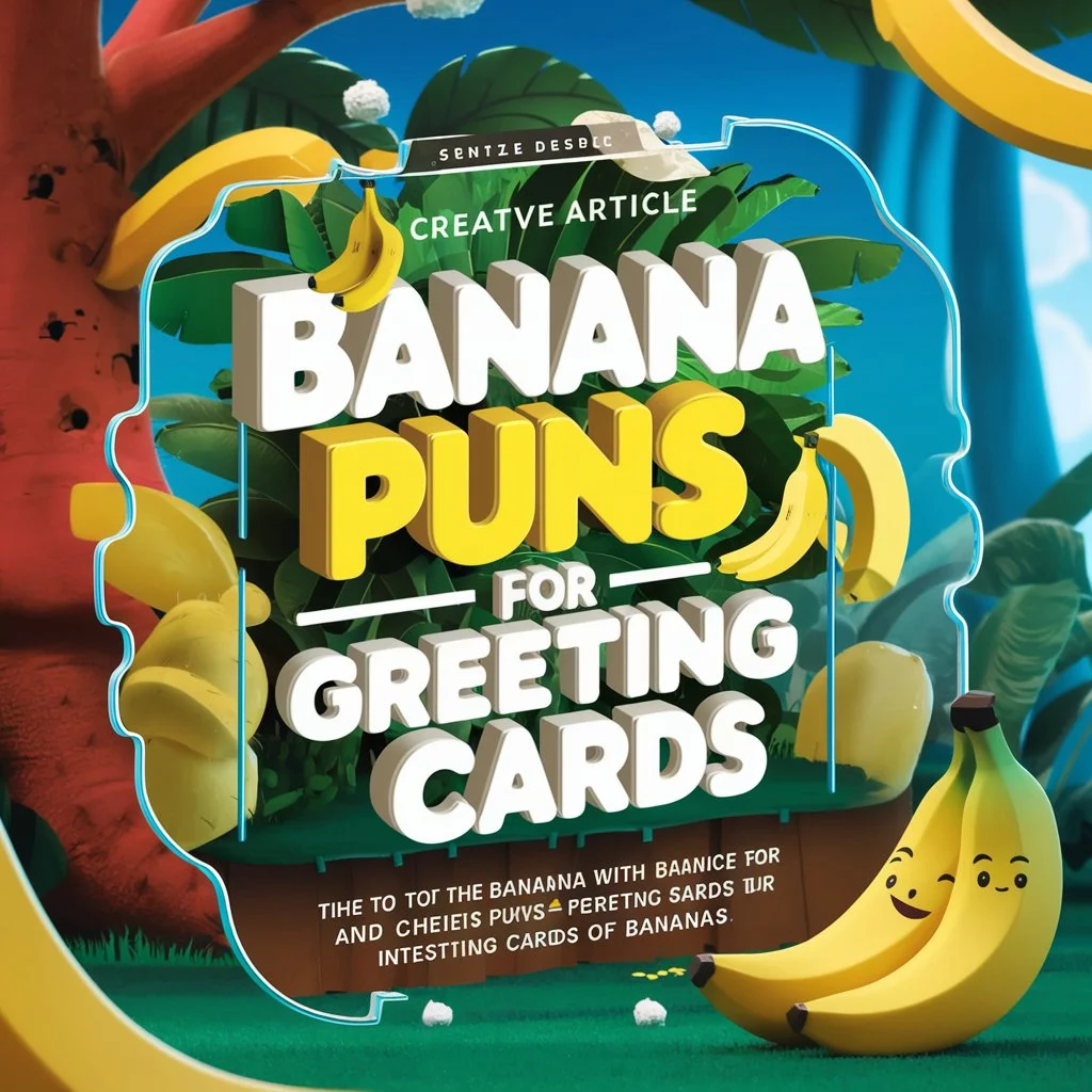 Banana Puns for Greeting Cards