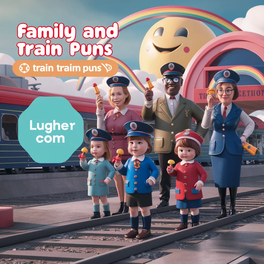 Family and Kids Train Puns 