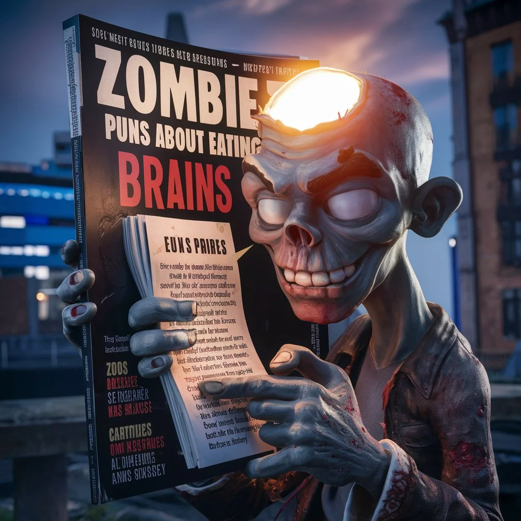  Zombie Puns About Eating Brains