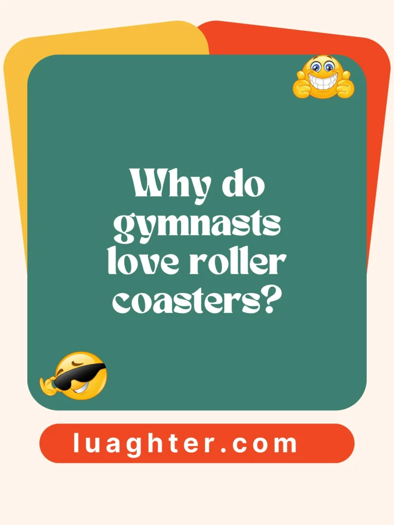    Gymnasts love roller coasters 