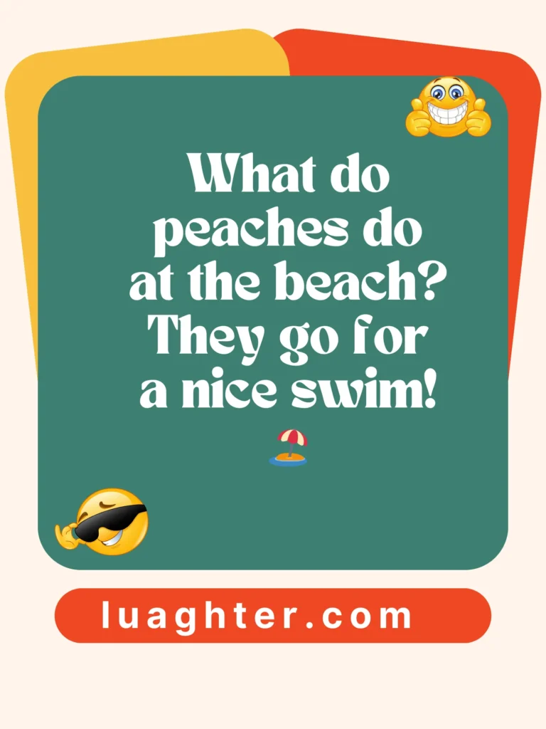 What do peaches do at the beach 